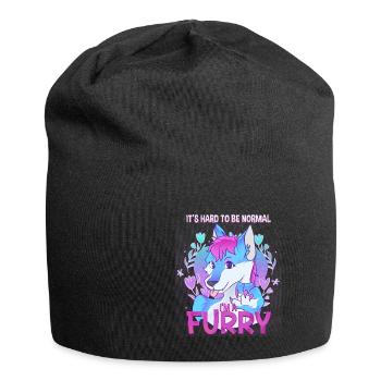 C’est difficile d’être normal, je suis un cosplay à fourrure - Bonnet en jersey - noir - Devant