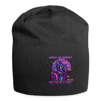 Always be yourself unless you can be a Furry - Jersey Beanie - black - Front
