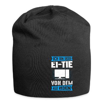 I'm that person that everyone is talking about computers - Jersey Beanie - black - Front