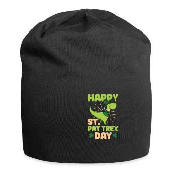 Drôle de Saint-Patrick Joyeux jour de la Saint-Pat T-Rex - Bonnet en jersey - noir - Devant