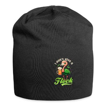 Flamant rose irlandais St Patricks Don’t Give A Flock Beer - Bonnet en jersey - noir - Devant