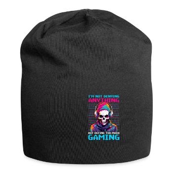Ich bin ein Videospieler, der nichts leugnet - Jersey-Beanie - Schwarz - Vorne
