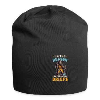 Road Worker Reason For Safety Briefs - Jersey Beanie - black - Front