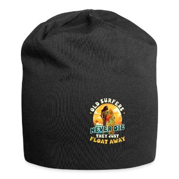 Surfer Alter Surfer Schweben Sie nie davon - Jersey-Beanie - Schwarz - Vorne
