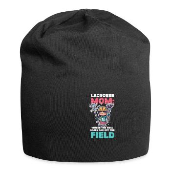 Lacrosse Mom : Les vrais objectifs sont à l’extérieur du terrain - Bonnet en jersey - noir - Devant