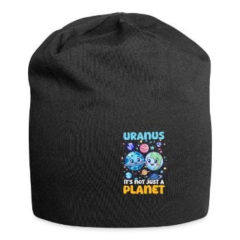 Uranus Uranus, ce n'est pas qu'une planète ! - Bonnet en jersey - noir - Devant