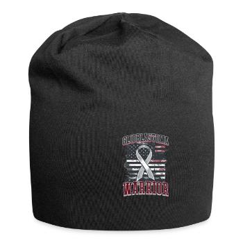 Glioblastom-Bewusstsein Glioblastom-Bewusstsein - Jersey-Beanie - Schwarz - Vorne