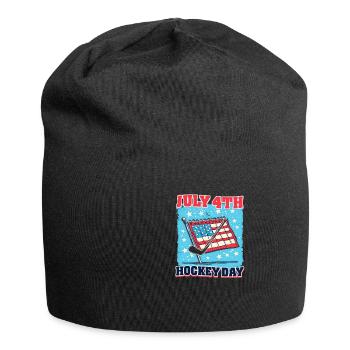 4. Juli Hockey 4. Juli: Hockey Day - Jersey-Beanie - Schwarz - Vorne