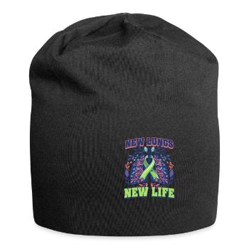 Greffe de poumons Nouveaux poumons, nouvelle vie - Bonnet en jersey - noir - Devant