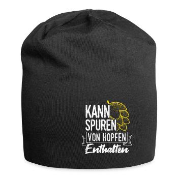 Beer Drinking Beer Fun Drinking Beer Drinking Party Bie - Jersey Beanie - black - Front