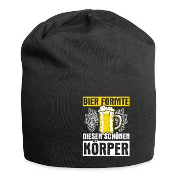 bière boire de la bière plaisir boire fête houblon alcool t - Bonnet en jersey - noir - Devant