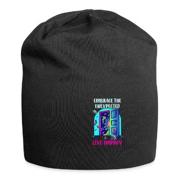 Improv Theatre Embrace the Unexpected: Live Improv - Jersey Beanie - black - Front