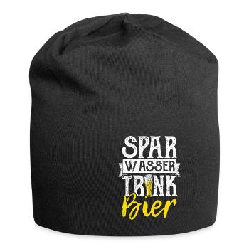 Beer Drinking Beer Fun Beer Pong Hops Drinking Drinking Drinks - Jersey Beanie - black - Front