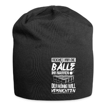 Hands me the balls, you fools, beerpong, hops, S - Jersey Beanie - black - Front