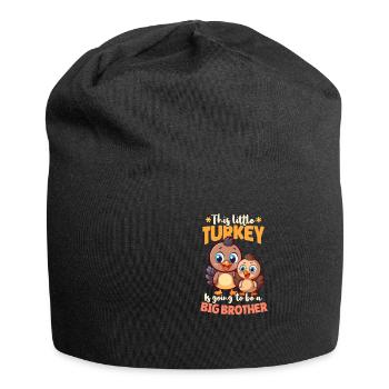Annonce de grossesse Little Turkey Be Brother - Bonnet en jersey - noir - Devant