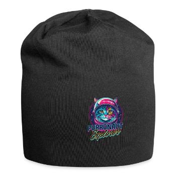 Chat Astronaute Purronaute Explorer - Bonnet en jersey - noir - Devant