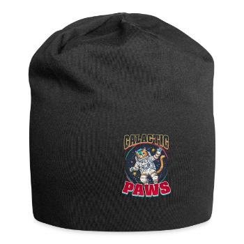 Chat astronaute Pattes Galactiques - Bonnet en jersey - noir - Devant