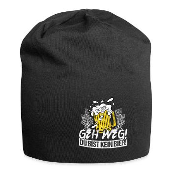 Va-t’en, tu n’es pas une bière, un pub, du houblon, de l’alcool, un tri - Bonnet en jersey - noir - Devant