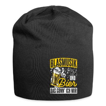 Blasmusik Und Bier Das Gönn Ich Mir Party Bier Mus - Jersey-Beanie - Schwarz - Vorne