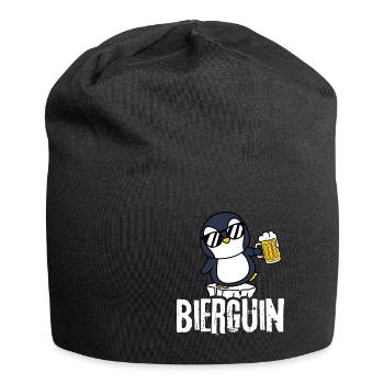 Bierguin Penguin Bier Bierpong Saufen Sauftour Bie - Bonnet en jersey - noir - Devant