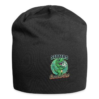 Funny Volleyball Setters Gonna Set - Jersey Beanie - black - Front