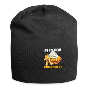 Pumpkin Pie Pi Is For Pumpkin Pie - Jersey Beanie - black - Front