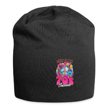 Das ist mein 70er Jahre Kostüm - Jersey-Beanie - Schwarz - Vorne