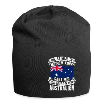 Australie Vacances Sun Beach Kangaroo Party Roadt - Bonnet en jersey - noir - Devant