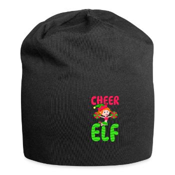 Weihnachten Cheerleader Cheer Elf - Jersey-Beanie - Schwarz - Vorne