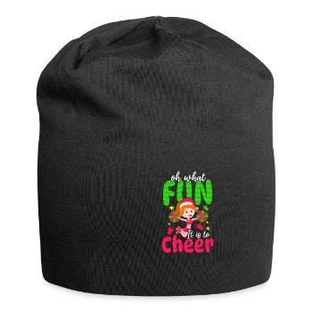 Christmas Cheerleader Spaß zum Jubeln - Jersey-Beanie - Schwarz - Vorne