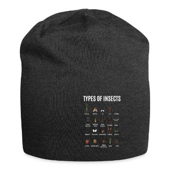 Insect Species Nature Conservation Environmental Protection Entomology - Jersey Beanie - charcoal grey - Front