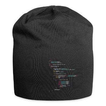 Codage de code drôle programmeur de cadeaux - Bonnet en jersey - noir - Devant