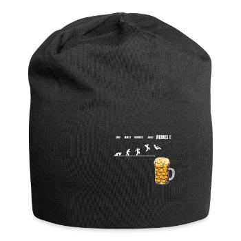 Dictons de bière drôles pour les buveurs de bière Amateurs de bière F - Bonnet en jersey - noir - Devant