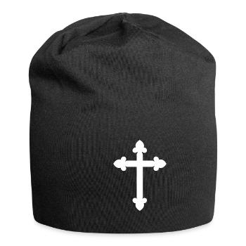 Christian Cross Gift Symbol Religion - Jersey Beanie - black - Front