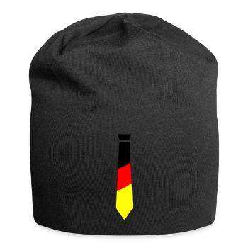 cravate allemagne - Bonnet en jersey - noir - Devant