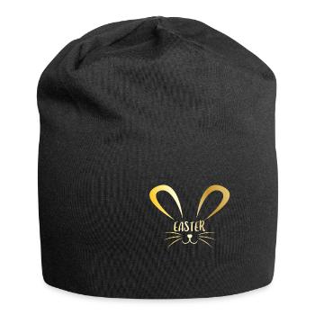 Easter gift idea easter bunny spring - Jersey Beanie - black - Front