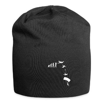 Saut en parachute, saut en parachute, parachute, chemise - Bonnet en jersey - noir - Devant