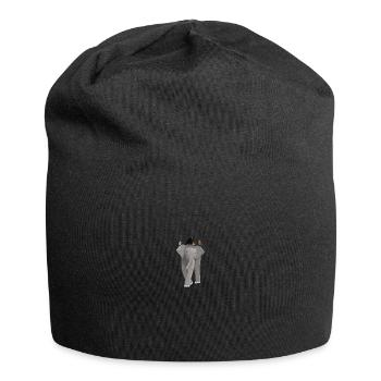 Elefant Amsel Rotkehlchen Blaumeise Zaunkönig - Jersey-Beanie - Schwarz - Vorne