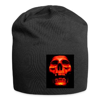 Crâne de feu - Bonnet en jersey - noir - Devant