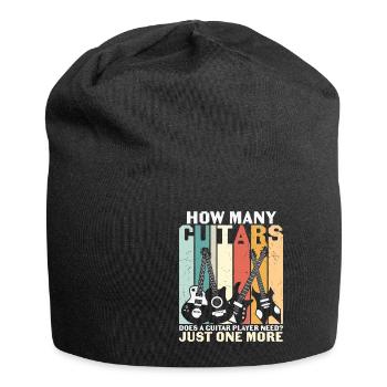 You can Never have too many Guitars Guitar Player - Jersey-Beanie - Schwarz - Vorne