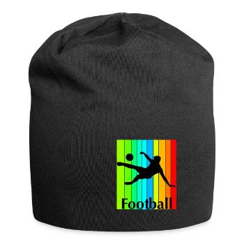 Football Fussball Soccer - Bonnet en jersey - noir - Devant