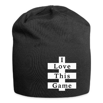 I Love this Game Football - Bonnet en jersey - noir - Devant