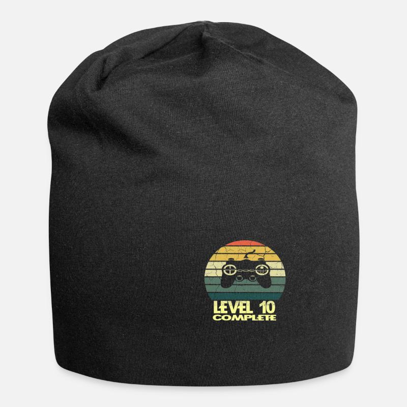 level 10 complete - Jersey-Beanie - Schwarz