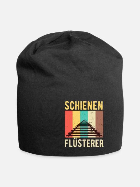 Zug - Jersey-Beanie - Schwarz