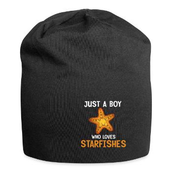 Seestern - Jersey-Beanie - Schwarz - Vorne