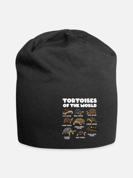 Landschildkröten der Welt - Jersey-Beanie - Schwarz