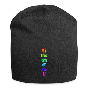 Einwandfrei | Perfekt | Vorbildlich | Spruch - Jersey-Beanie - Anthrazit - Vorne