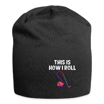 Staubsauger Reinigung Reinigungskraft Geschenk - Jersey-Beanie - Schwarz - Vorne