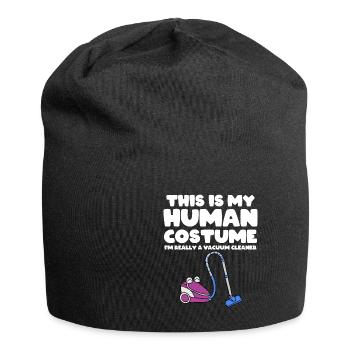 Staubsauger Reinigung Reinigungskraft Geschenk - Jersey-Beanie - Schwarz - Vorne