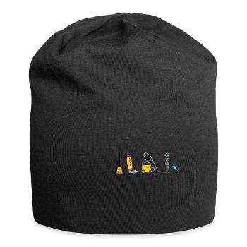 Staubsauger Reinigung Reinigungskraft Geschenk - Jersey-Beanie - Schwarz - Vorne